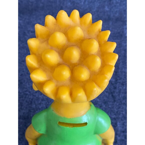 Bart Simpson Green Shirt Vintage 1990 The Simpsons Matt Groening 9" Coin Bank - Picture 7 of 7